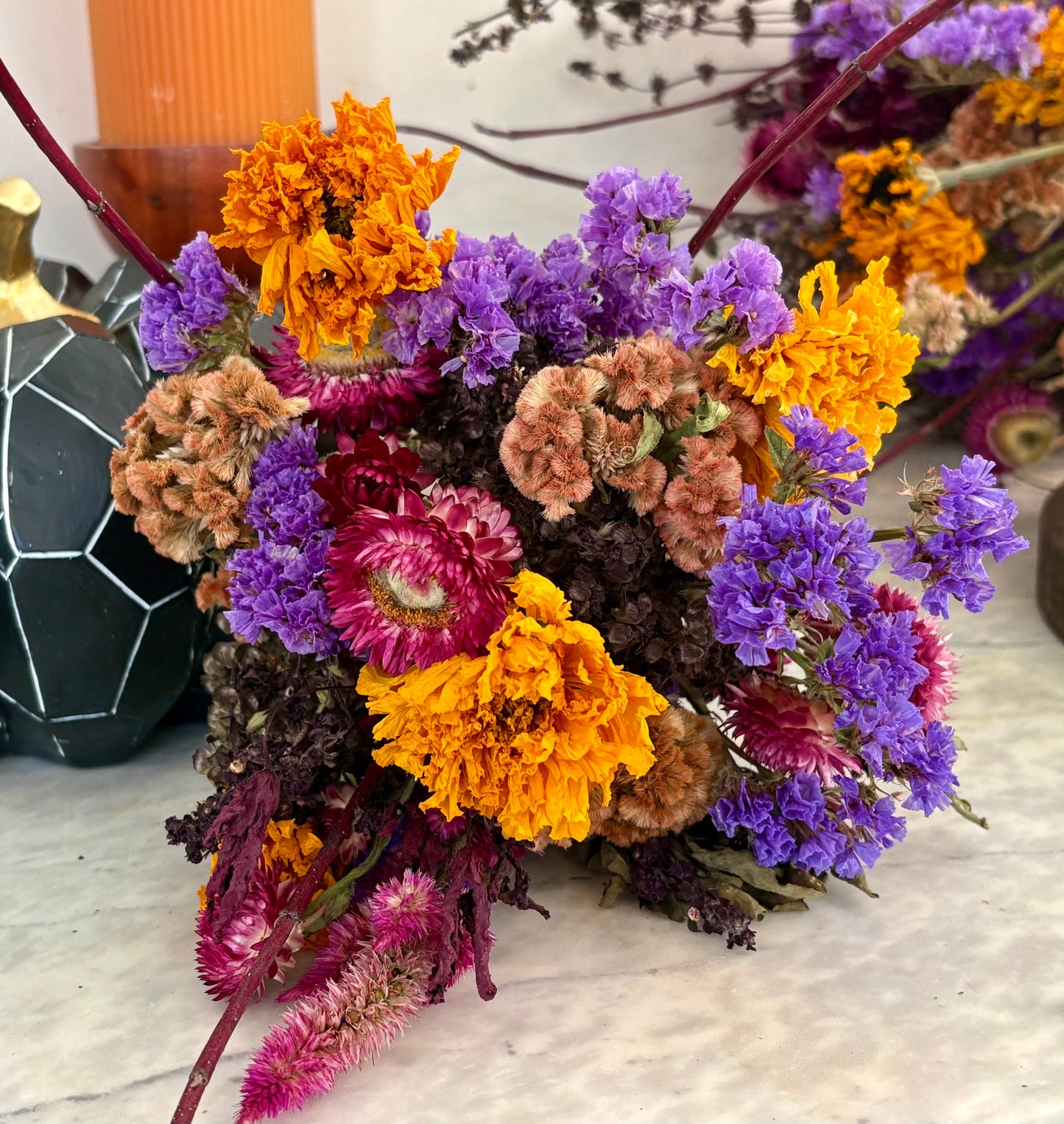 Halloween Dried Flower Bouquet